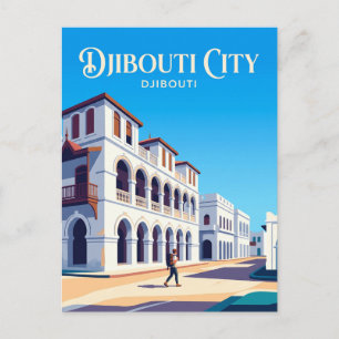Plats Menelik Djibouti Vykort