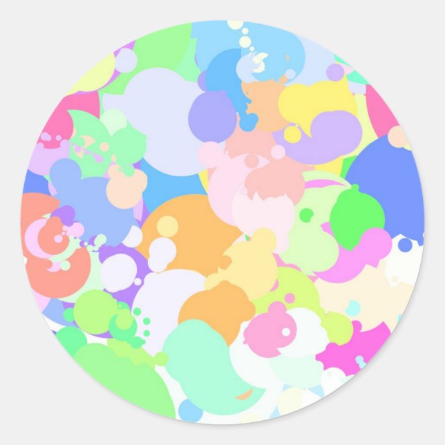 Platsad färg runt klistermärke (Framsida)