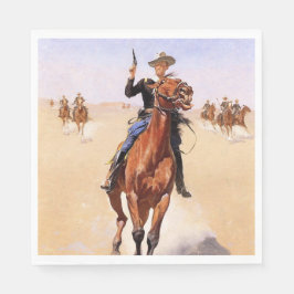 Platsbygdsryttare (Cowboy Häst Ryttare) Pappersservett