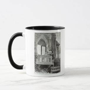 Platsen från agerar II av Romeo och Juliet Mugg
