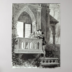 Platsen från agerar II av Romeo och Juliet Poster