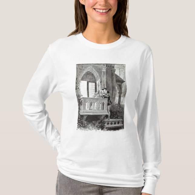 Platsen från agerar II av Romeo och Juliet Tee Shirt (Framsida)