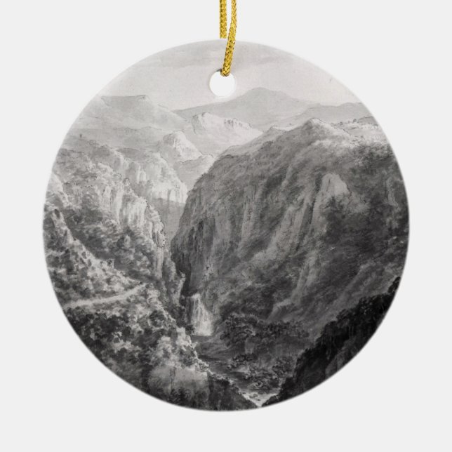 Platsen från gästgivargården på djävulen julgransprydnad keramik (Framsidan)