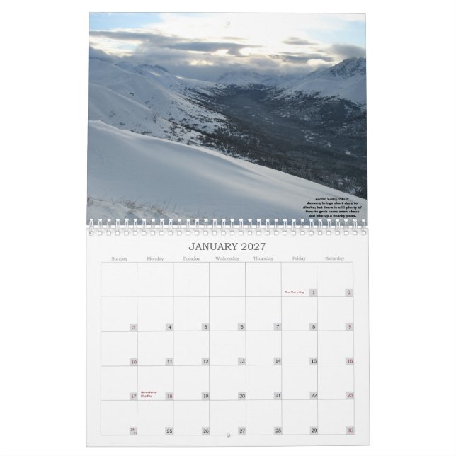 PLATSER AV ALASKA 2011 KALENDER (Jan 2027)