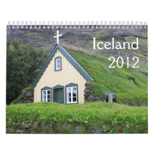 Platser av islandet 2012 kalender