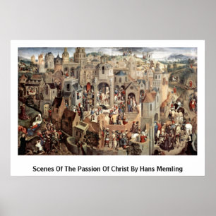 Platser av passionen av Kristus av Hans Memling Poster