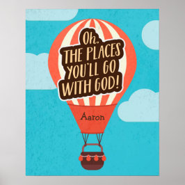 Platser du kommer att gå med Gud Poster