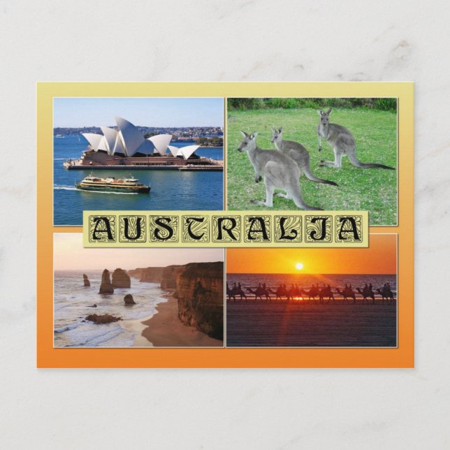Platser från Australien Vykort (Framsida)