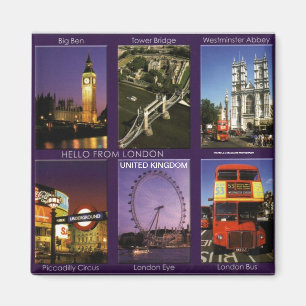 PLATSER FRÅN den LONDON magneten (Moji en Magnet