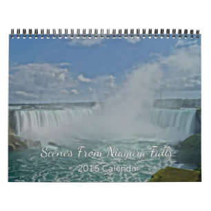 Platser från den Niagara Falls 2015 kalendern Kalender