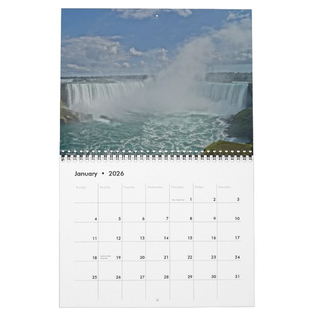 Platser från den Niagara Falls 2015 kalendern Kalender (Jan 2026)