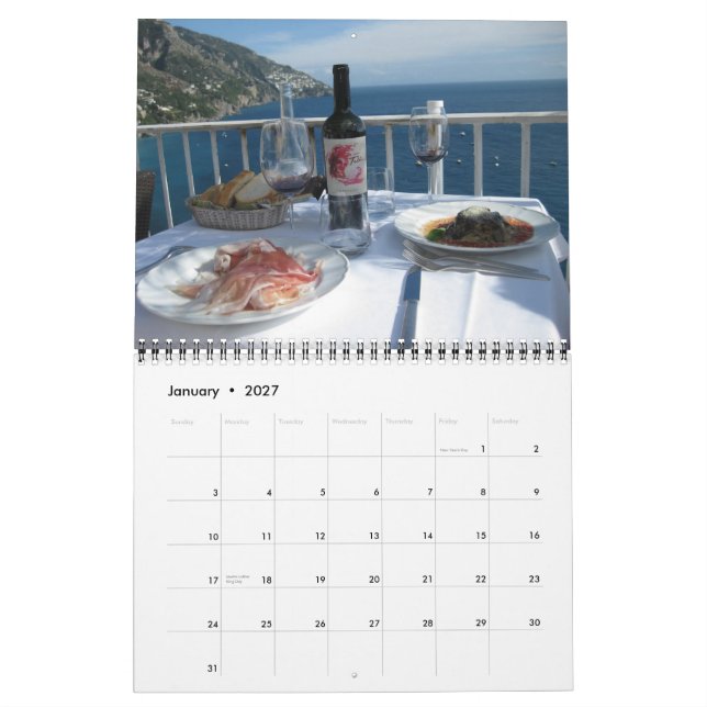 Platser från italien - kalender 2011 (Jan 2027)