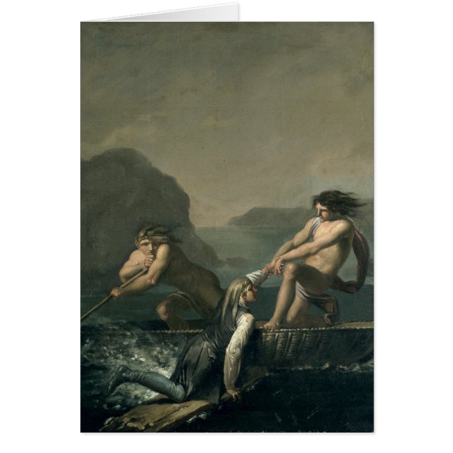 Platser från 'Niels Klims Subterranean Journey Hälsningskort (Framsidan)