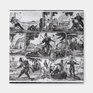 Platser från "Robinson Crusoe" vid Daniel Defoe Magnet