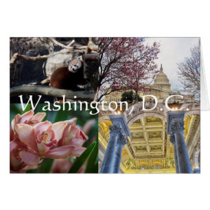 Platser i Washington, D.C. Hälsningskort