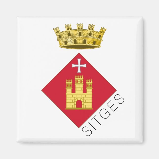 Platser jackar om arm, Catalunya (ESP) Magnet (Framsidan)