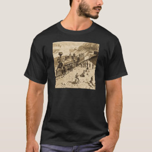Platser på den fackliga Stillahavs- järnvägsepi T-shirt