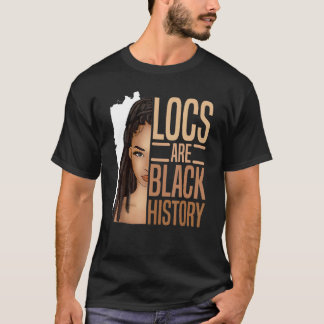 Platserna är svart historik, afrikansk amerikansk t shirt