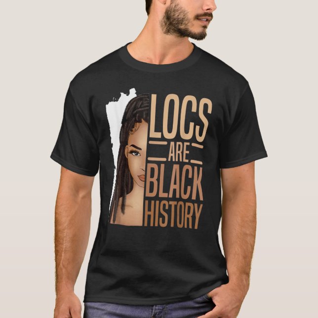 Platserna är svart historik, afrikansk amerikansk  t shirt (Framsida)