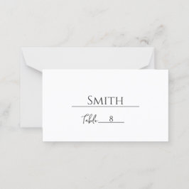 Platshållarkort för mall Bord Placeringskort