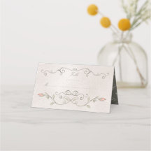 PLATSKORT | Elegant Ro i Beauty Bröllop