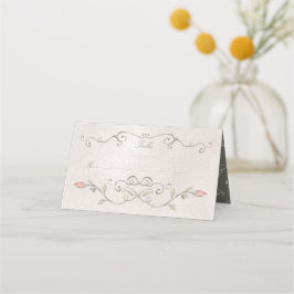 PLATSKORT | Elegant Ro i Beauty Bröllop Placeringskort