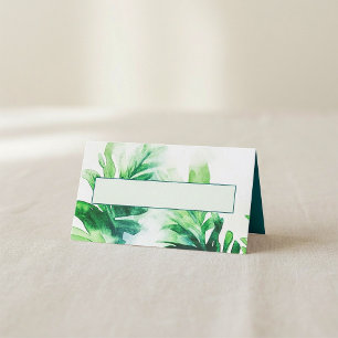 Platskort för botaniskt Namn i Tropical Grey Placeringskort