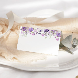 Platskort för Lilac lavender bröllop Placeringskort