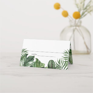Platskort för Tent Tropical löv Placeringskort