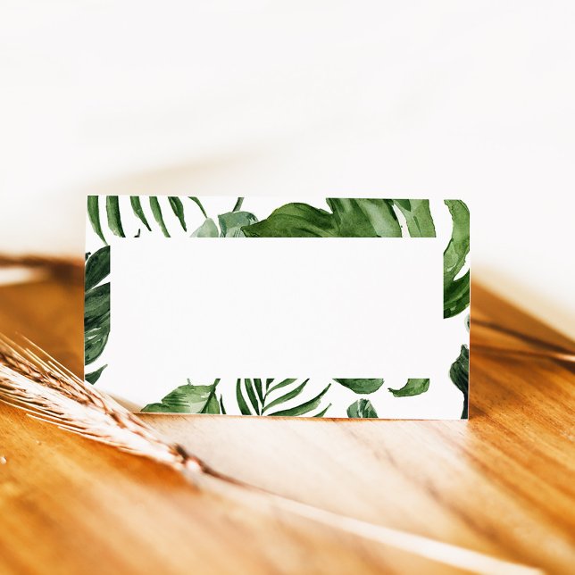 Platskort för Tent Tropical löv Placeringskort (Skapare uppladdad)
