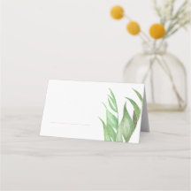 Platskort för Tropiska Handflatan Löv