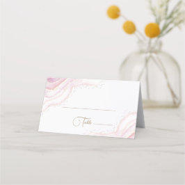 platskort för vattenfärgsmarmor placeringskort