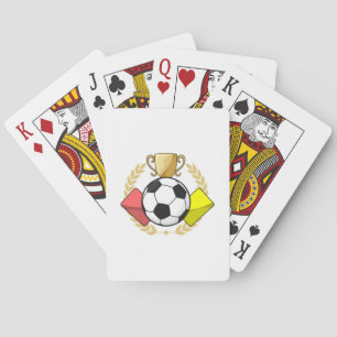 Platsröd och gult-korttrofi casinokort