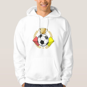 Platsröd och gult-korttrofi hoodie