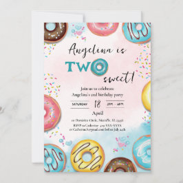 Platt 2:a födelserbjudandekort. inbjudningar