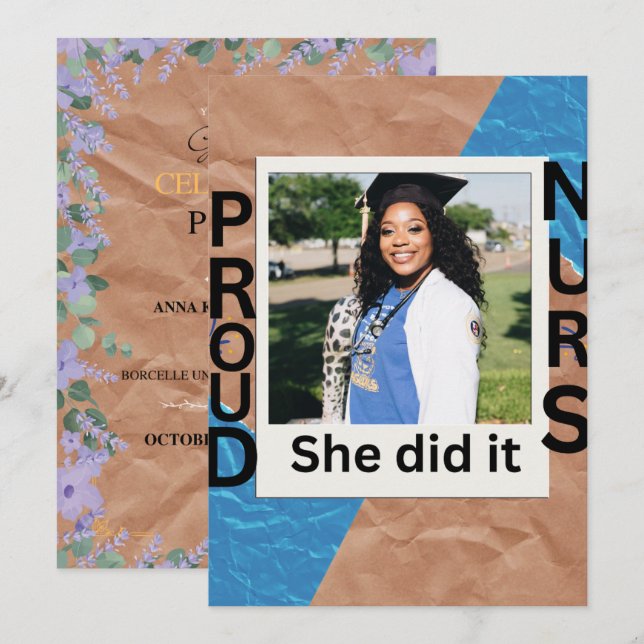 Platt annonseringskort meddelande (Fram/baksida)