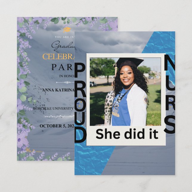 Platt annonseringskort meddelande (Fram/baksida)