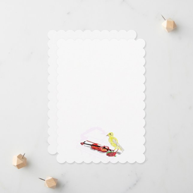 Platt Annonskort Engagemang Meddelande (Fram/Back In Situ)