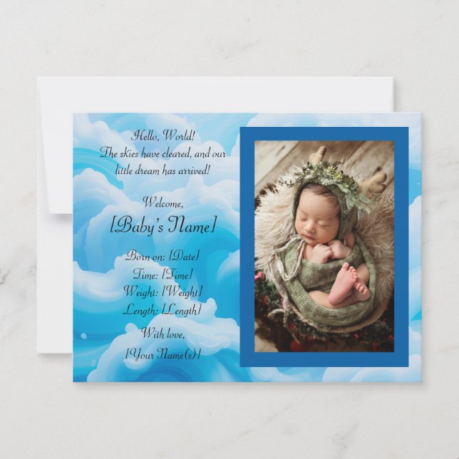 Platt annonskort meddelande (Framsida)