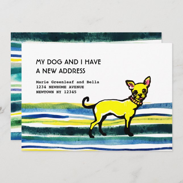 Platt anslagskort meddelande (Fram/baksida)