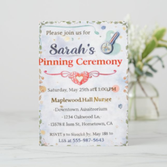 Platt anslagskort meddelande (Stående Fram)