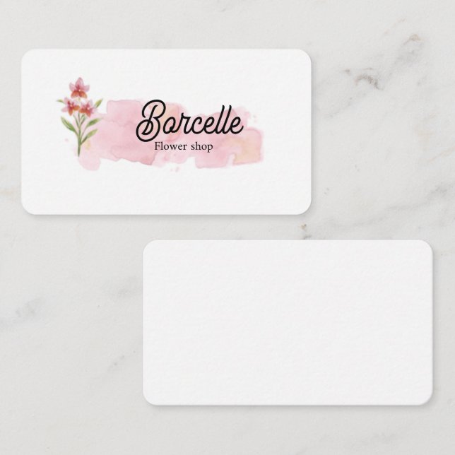 Platt anteckningskort (Fram/baksida)