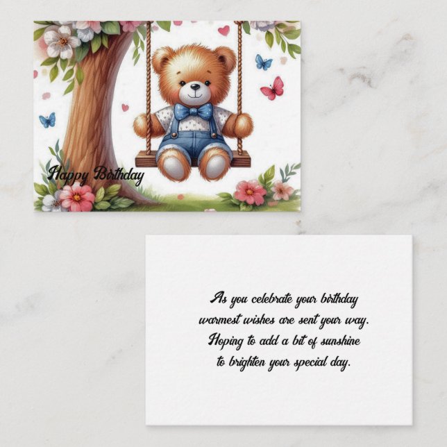 Platt anteckningskort (Fram/baksida)