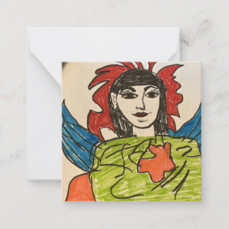 Platt anteckningskort