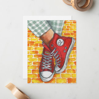 Platt anteckningskort