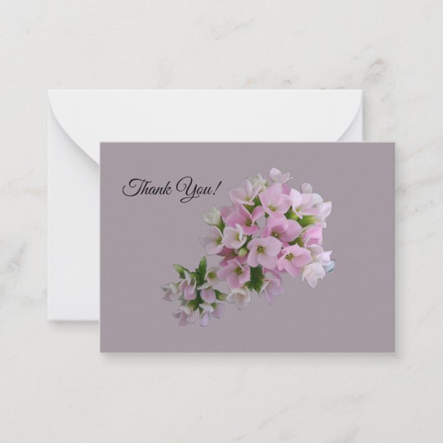 Platt anteckningskort för tack (Framsida)