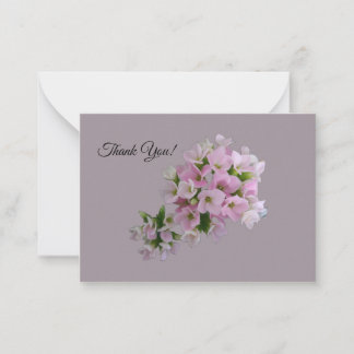 Platt anteckningskort för tack