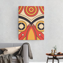 Platt Aztec Tribal Canvastryck