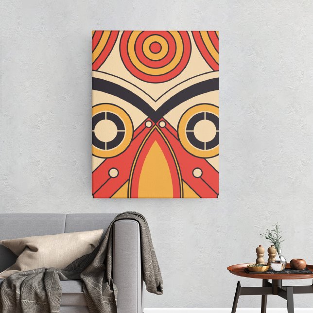 Platt Aztec Tribal Canvastryck (Skapare uppladdad)