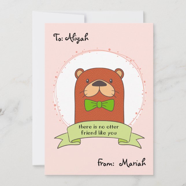 Platt barn Vänskapskort Julkort (Framsida)